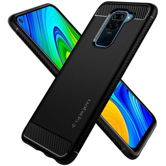 Θήκη Xiaomi Redmi Note 9 - Spigen Rugged Armor - Matte Black image 0