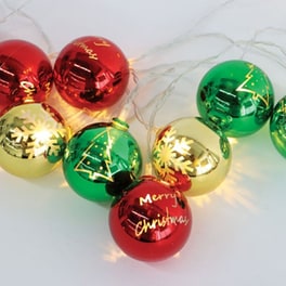 Χριστουγεννιάτικη Γιρλάντα Aca Decor 10 LED Xmas Balls