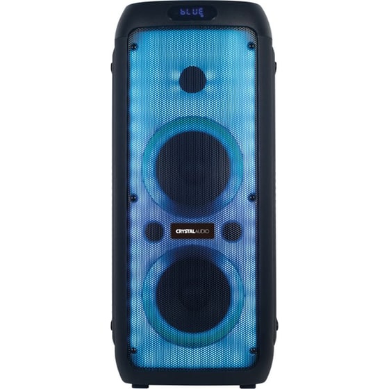 Party Speaker Crystal Audio PRT-14 TWS 80W Karaoke με Ασύρματo Μικρόφωνo - Μαύρο image 0
