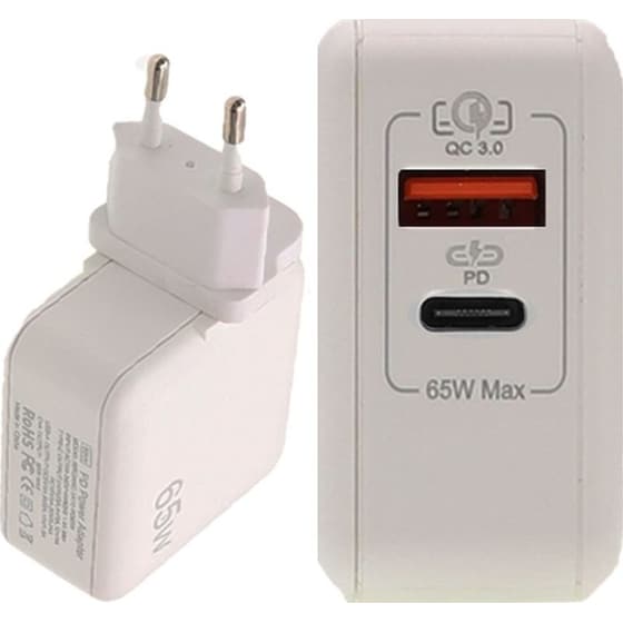 Lamtech Φορτιστής USB QC 3.0/USB-C 65W image 0