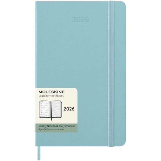 Ημερολόγιο Εβδομαδιαίο Moleskine 2026 12Μ Large Aquamarine Hard image 0