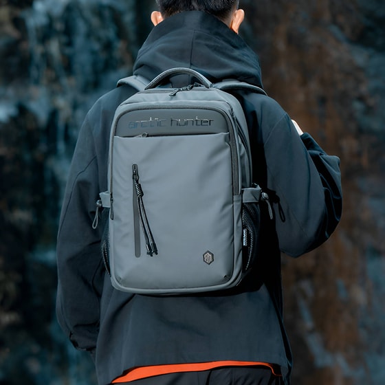 Τσάντα Laptop Arctic Hunter B00534 15.6" Αδιάβροχη - Γκρι image 7