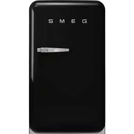 SMEG FAB10HRBL6 135 Lt Μαύρο Ψυγείο Μονόπορτο