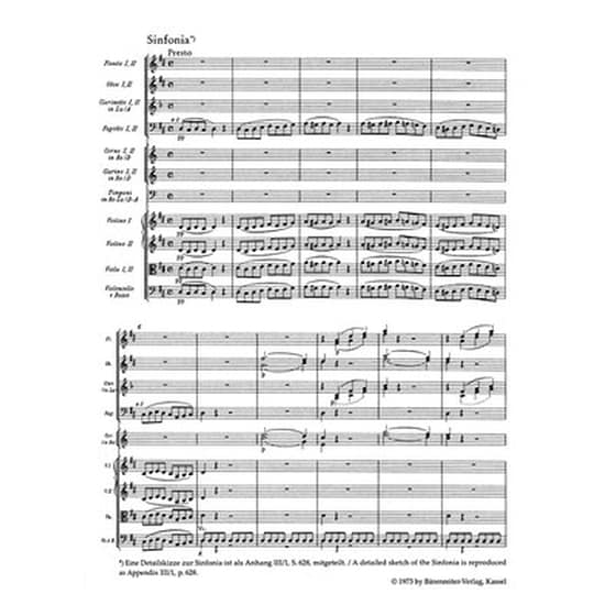 Βιβλίο Για Σύνολα Barenreiter Mozart - Le Nozze Di Figaro Kv492 [pocket Score] image 2