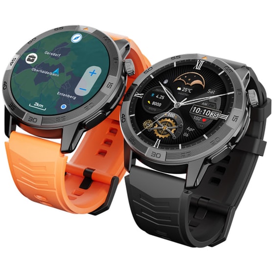 Smartwatch AGM Legion Pro 47mm - Sleek Black/Neon Orange image 4