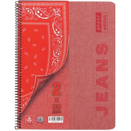 Τετράδιο Σπιράλ TYPOTRUST Α4 4 Θεμάτων Jeans (1 Τεμάχιο)