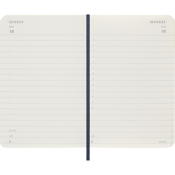 Ημερολόγιο Ημερήσιο 2027 Moleskine 12M Pocket Soft Cover Μπλε image 1