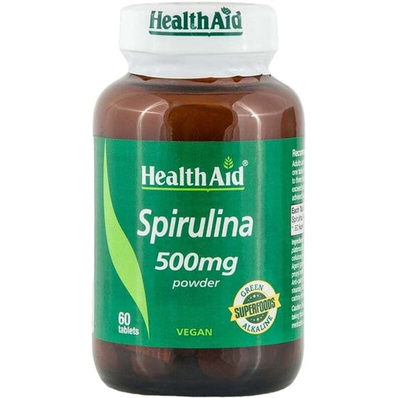 Ειδικό Συμπλήρωμα Health Aid Spirulina 500mg - 60 ταμπλέτες image 0