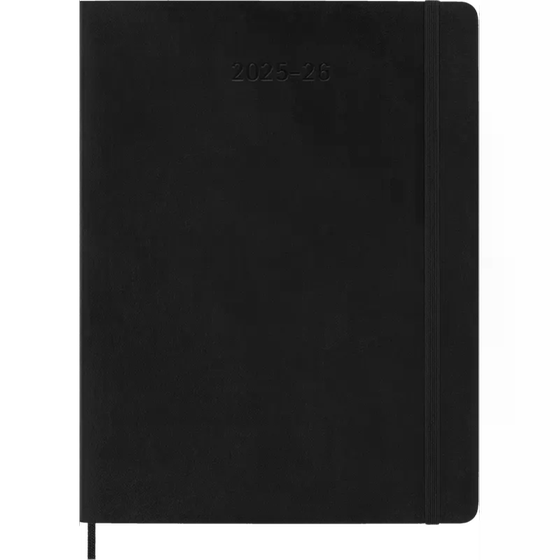 Ημερολόγιο Εβδομαδιαίο Moleskine 2025-2026 18Μ XL Black Soft image 0