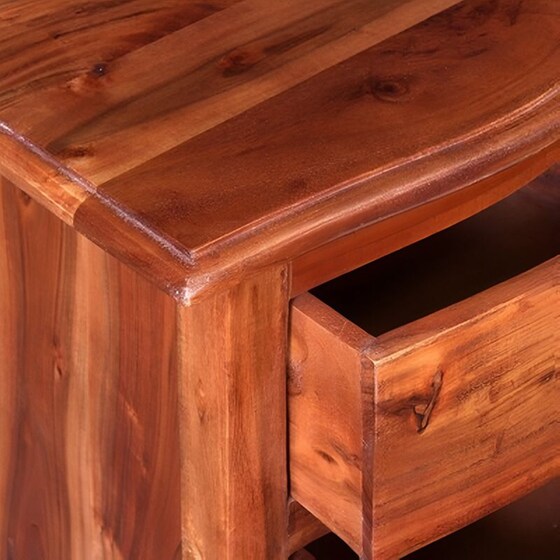 Κομοδίνο Vidaxl Από Μασίφ Ξύλο Ακακίας 2τμχ 40x30x50 cm - Καφέ image 2