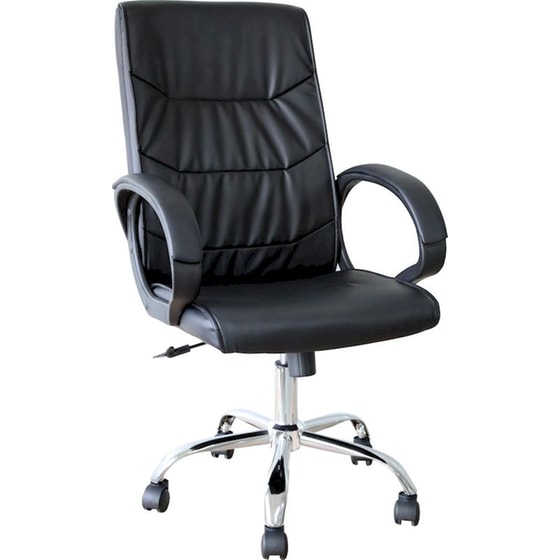 Καρέκλα Γραφείου Διευθυντή ArteLibre Cochran από Δερματίνη - Μαύρη image 0