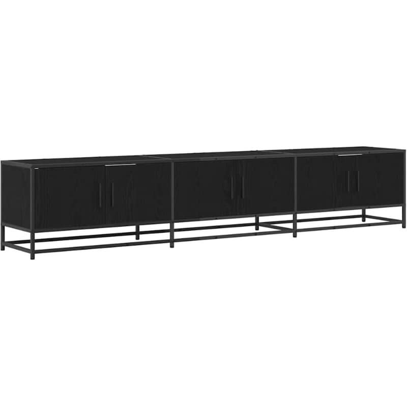 Έπιπλο Τηλεόρασης VidaXL 210 x 35 x 41 cm - Μαύρη Οξιά