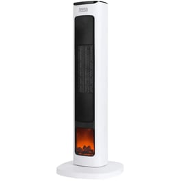 ΤEESA TSA8052 2000W Αερόθερμο Δαπέδου Ptc Με Λειτουργία Απομίμησης Τζακιού Λευκό