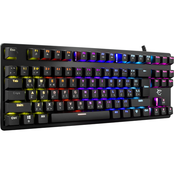 White Shark Spartan Gaming Μηχανικό Ενσύρματο Πληκτρολόγιο Tenkeyless με Outemu Blue διακόπτες LED φωτισμό Μαύρο image 2