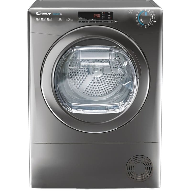 CANDY CSOE H10A2TRER-S 10 kg με Αντλία Θερμότητας Ασημί με WiFi Στεγνωτήριο Ρούχων