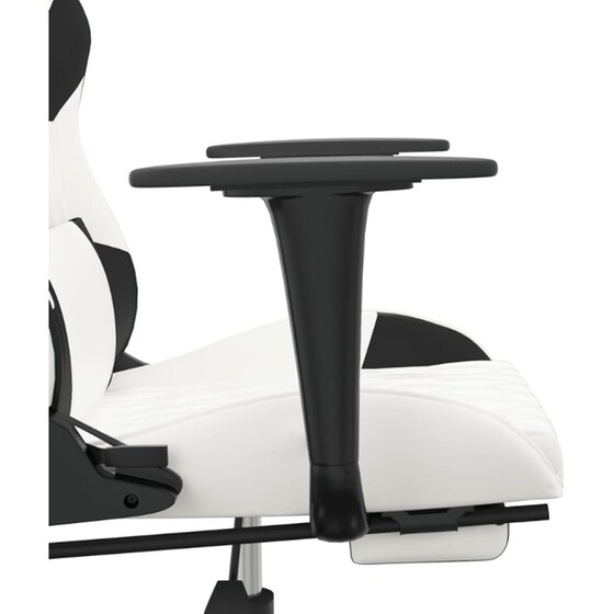 Καρέκλα Gaming VIDAXL 3143773 με Υποπόδιο από Τεχνητό Δέρμα - Μαύρο image 7