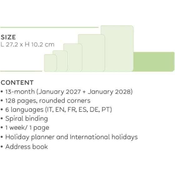 Πλανόγραμμα Εβδομαδιαίο 2027 Επιτραπέζιο Legami 13M Raspberry image 6