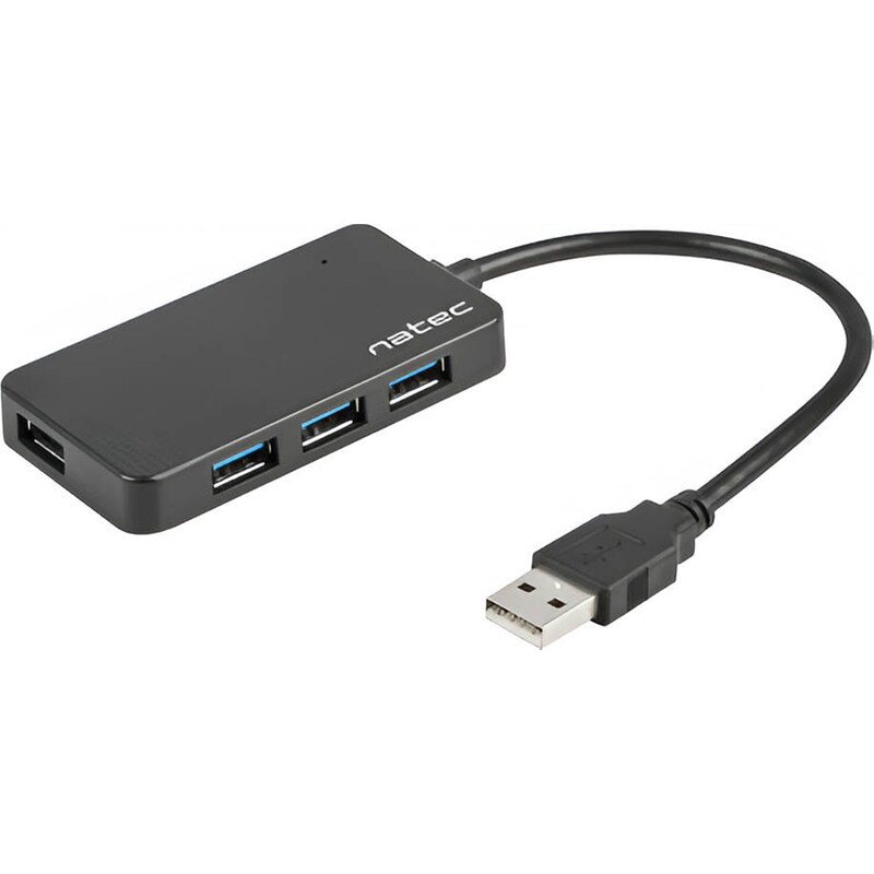 NATEC Natec Moth NHU-1342 USB Hub 4-Port USB 3.0 συμβατό με USB-A