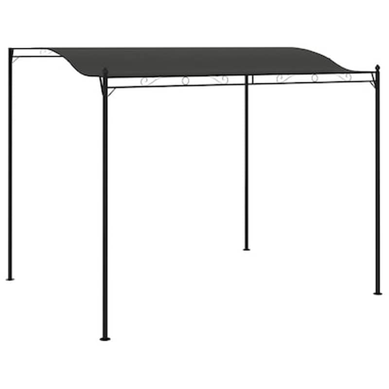 Κιόσκι Vidaxl Ατσάλι 3x2.5m - Ανθρακί