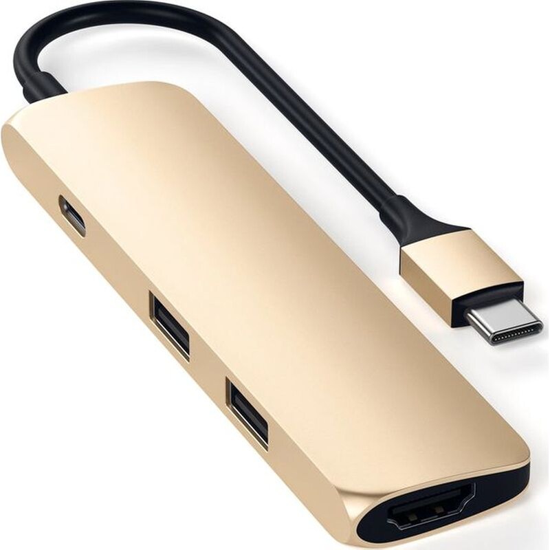 Satechi Type-C Adapter 3-Ports – Gold