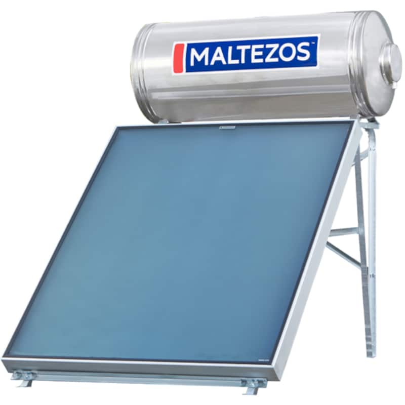 Ηλιακός Θερμοσίφωνας MALTEZOS Inox 160L/1.95τμ Τριπλής Ενέργειας Ταράτσας