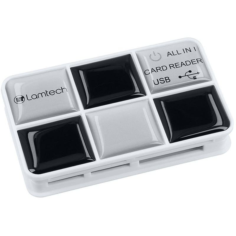 Lamtech Card Reader Lam050127 – USB 2.0 Card Reader SD / microSD Μαύρο-Ασημί