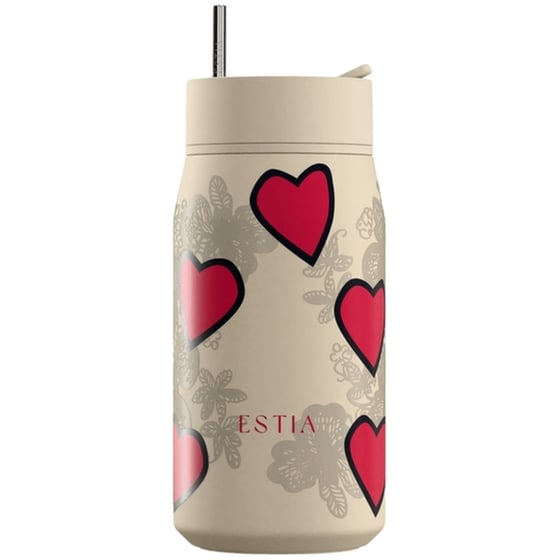 Μπουκάλι Θερμός Estia Lens Save The Aegean Tender Lace με Καλαμάκι 360 ml image 0