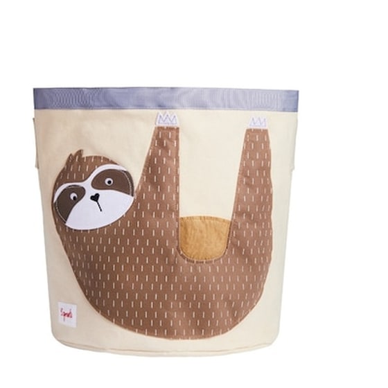 3 Sprouts Καλάθι Για Τα Παιχνίδια Στρογγυλό Storage Bin Sloth-ibnslo image 0
