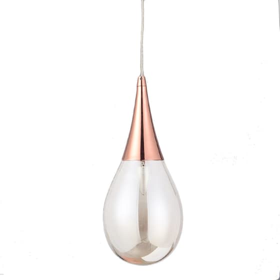 Φωτιστικό Οροφής Μονόφωτο Aca Decor Atena Od53421cp Copper 16x16x36.5 cm - Χάλκινο image 0
