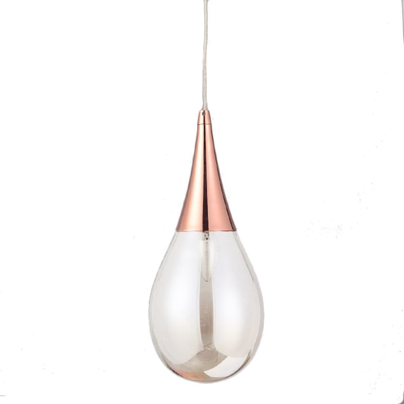Φωτιστικό Οροφής Μονόφωτο Aca Decor Atena Od53421cp Copper 16x16x36.5 cm - Χάλκινο