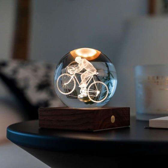 Διακοσμητικό&nbsp;Gingko Crystal&nbsp;Light&nbsp;3D&nbsp;Cyclist image 3