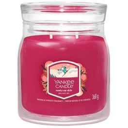 Κερί Yankee Candle Medium Santa On Skis