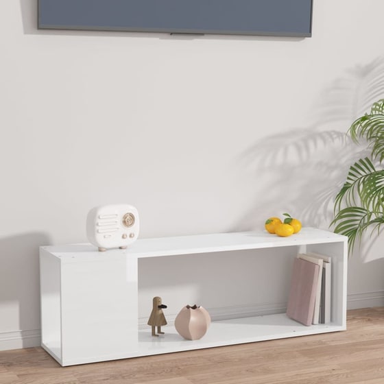 Έπιπλο Τηλεόρασης VidaXL από Μοριοσανίδα 100x24x32 cm - Λευκό image 1