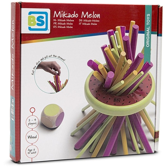 Ξύλινο Επιτραπέζιο Παιχνίδι Bs Toys Mikado Καρπούζι image 2