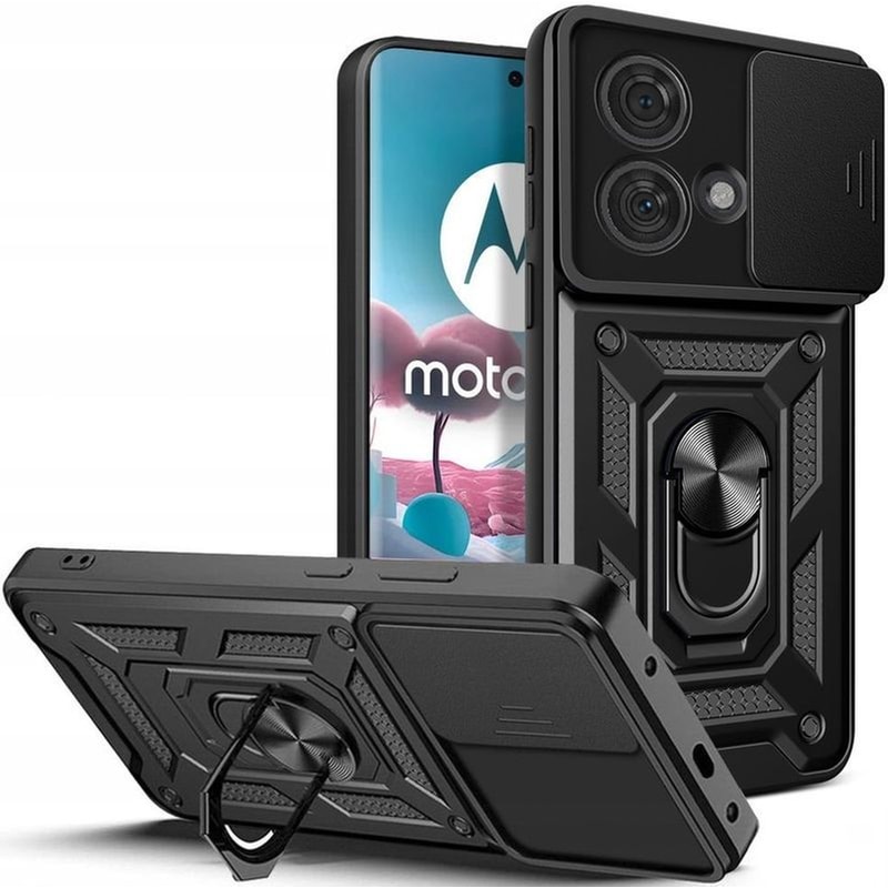 TECH-PROTECT Θήκη Motorola Edge 40 Neo - Tech-protect Camshield Pro με Κάλυμμα για την Κάμερα μεταλλικό Ring Holder - Μαύρο