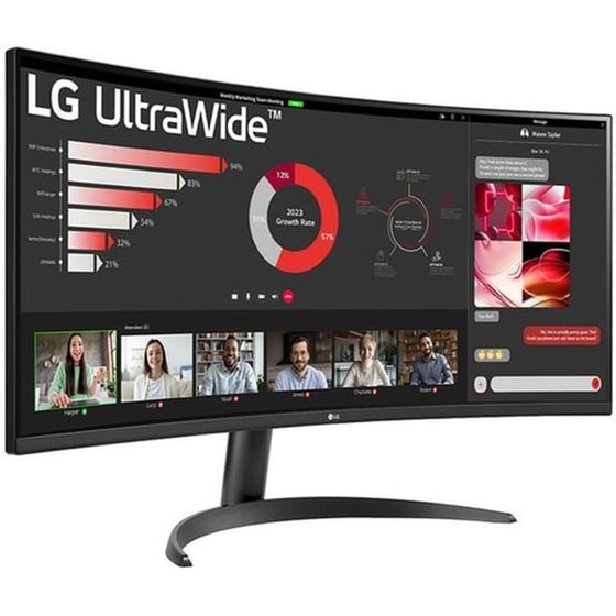 LG UltraWide 34WR50QK Monitor 34'' QHD VA Curved 100Hz 5ms image 3
