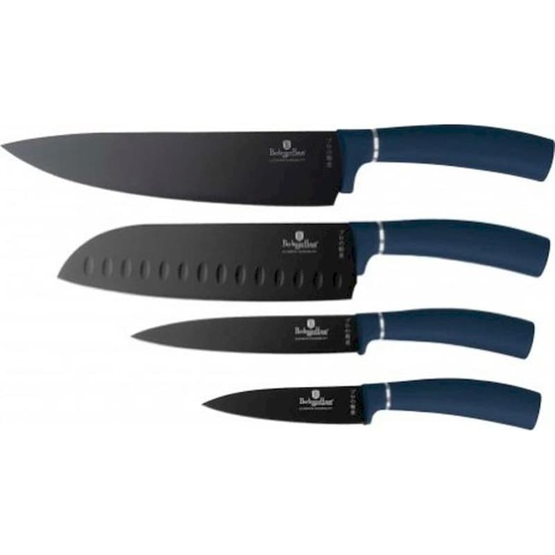Σετ Μαχαίρια Berlinger Haus Metallic Line Aquamarine Edition από Ανοξείδωτο Ατσάλι 4 Τμχ