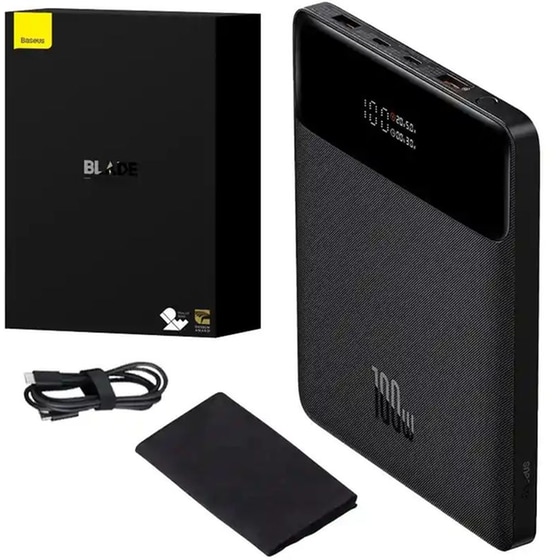 Powerbank Baseus Blade 20.000mAh 100W - Black image 1
