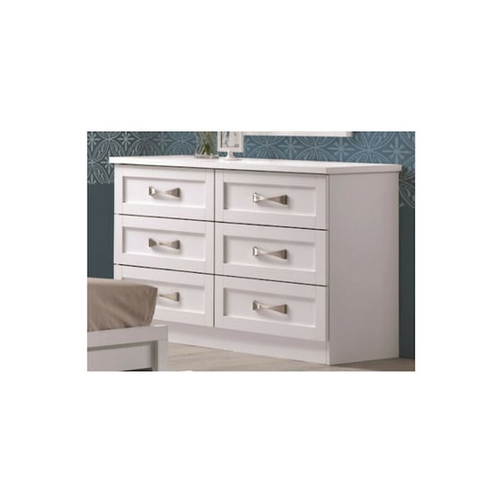 Ξύλινη Συρταριέρα Woodwell Life από Μοριοσανίδα 120x40x76cm - Λευκό image 3
