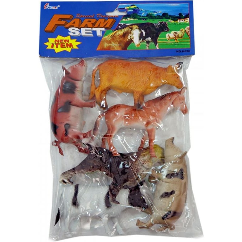 KIDER TOYS Φιγούρες Kider Toys Ήμερα Ζώα - 6 Τεμάχια