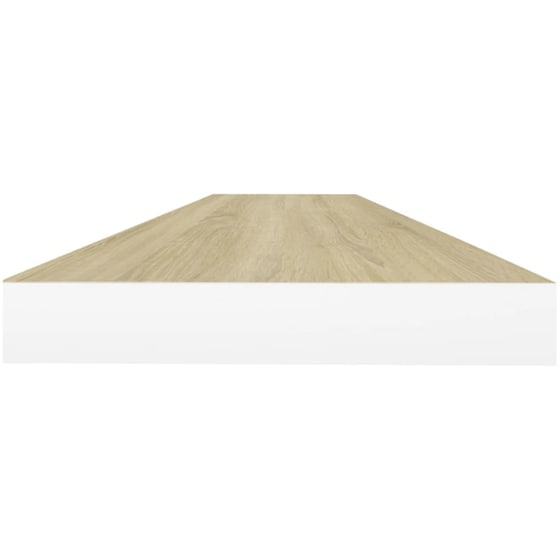 Ράφια Τοίχου VidaXL από MDF 120x23.5x3.8cm 2 Τμχ - Λευκό/Μπεζ image 4