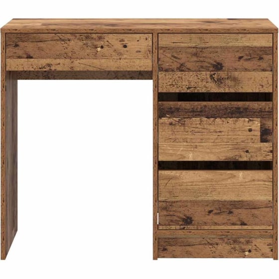 Γραφείο VidaXL από Επεξεργασμένο Ξύλο 90x37,5x75 cm - Παλιό Ξύλο image 5