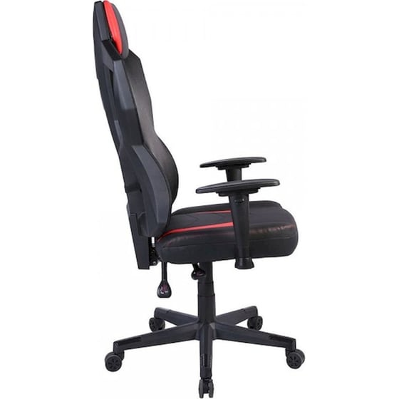 Καρέκλα Γραφείου/ Gaming 24Mall Raider Pro LED RGB από Ύφασμα Mesh - Μαύρο/ Κόκκινο image 3
