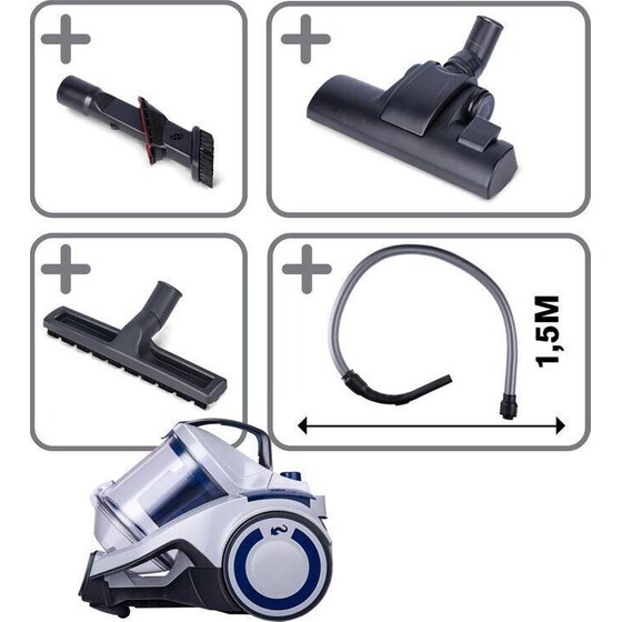 DIRT DEVIL DD2504 700 W με Κάδο 2.7 L Λευκή Ηλεκτρική Σκούπα image 3