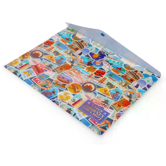 Φάκελος με Κουμπί Legami Travel Stickers image 3