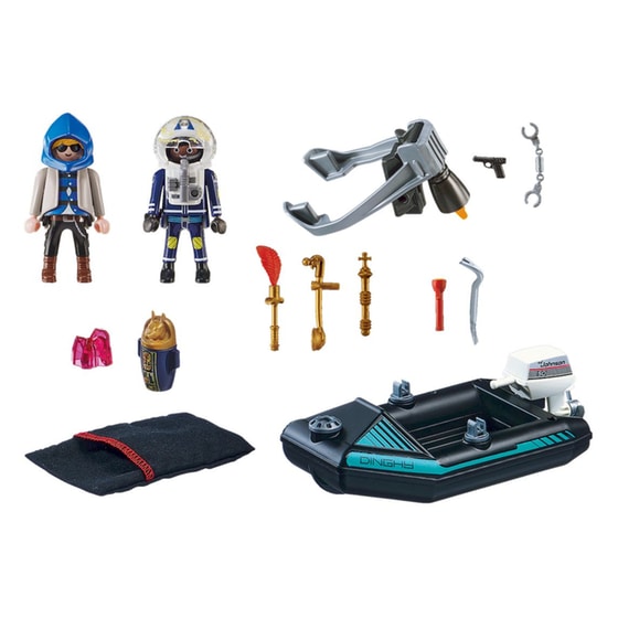 PLAYMOBIL® City Action Σύλληψη Ληστή Έργων Τέχνης από Αστυνομικό Jetpack (70782) image 1