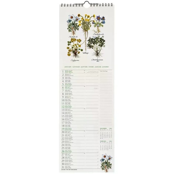 Ημερολόγιο Τοίχου Legami 2025 Herbarium 16x49 cm image 1