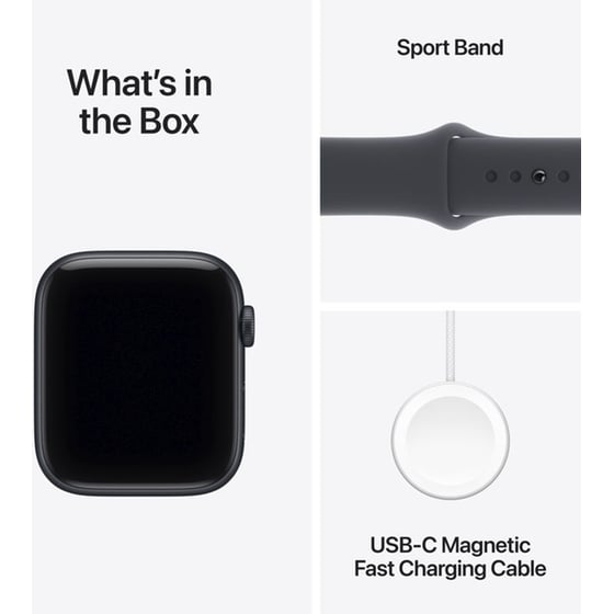 Apple Watch SE 3 GPS + Cellular 44mm Midnight Aluminium Case with Midnight Sport Band - M/L image 7