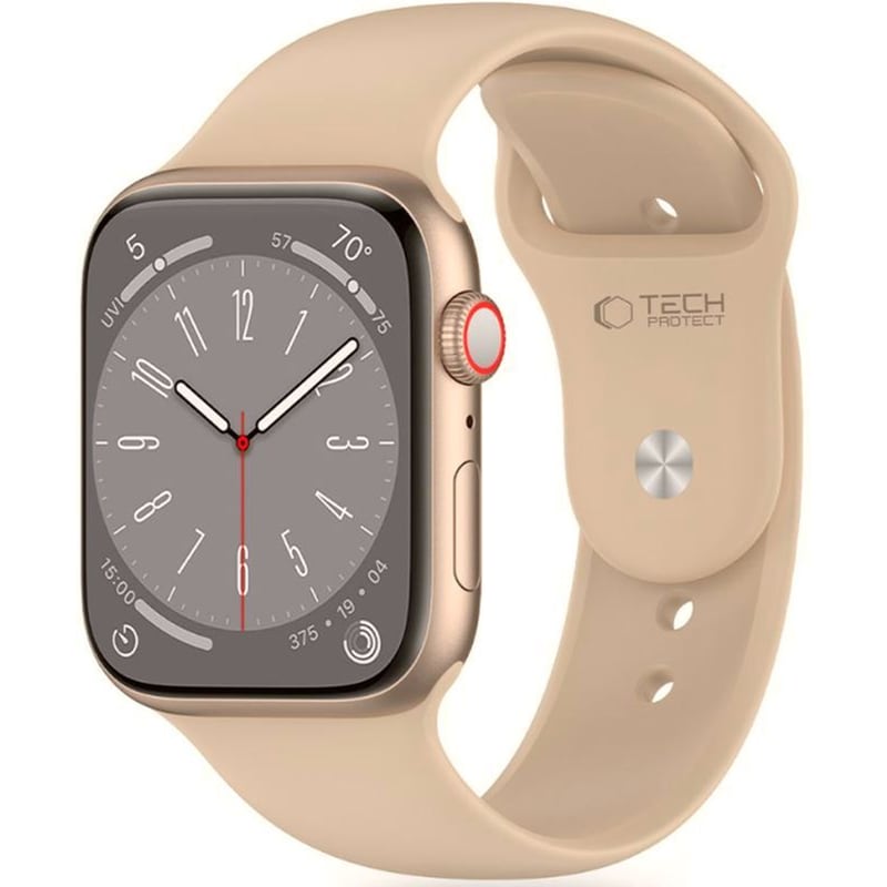 Λουράκι Apple Watch Ultra2/ultra1/se/10/9/8/7/6/5/4 (49/46/45/44mm) - Tech-protect Silicone Σιλικόνης - Walnut (5906302310005)