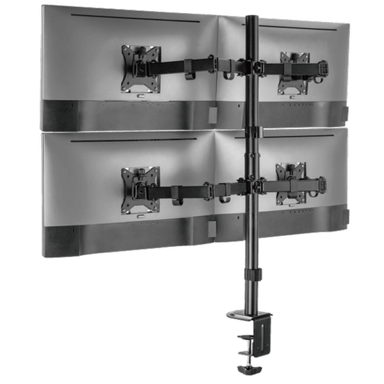 Βάση στήριξης οθόνης με βραχίονα SBOX LCD-352/4-2 17" - 32" - Μαύρο image 5